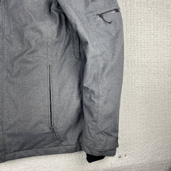 Salomon Stormslide Parka Jacket Ski Winter  Men Size L Dark Heater Grey READ** - Picture 6 of 16